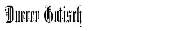 Duerer Gotisch font