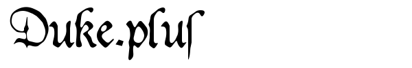 Duke.plus font