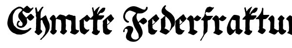 Ehmcke Federfraktur font
