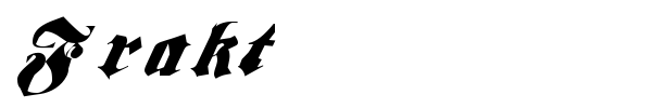 Frakt font