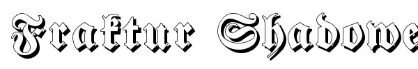 Fraktur Shadowed font