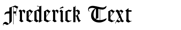 Frederick Text font