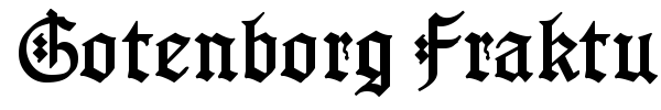Gotenborg Fraktur font