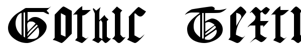 Gothic Texture Quadrata font