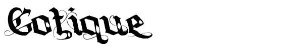Gotique font