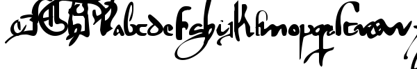 Gotische Minuskel 1269 PW Demo font