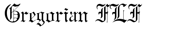 Gregorian FLF font