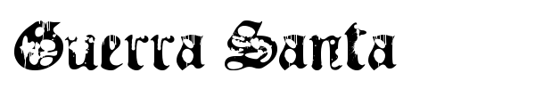 Guerra Santa font