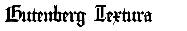 Gutenberg Textura font