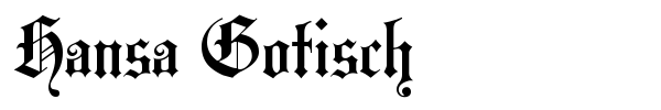 Hansa Gotisch font