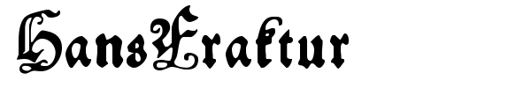 HansFraktur font