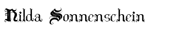 Hilda Sonnenschein font