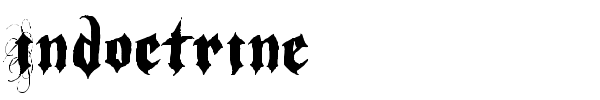 Indoctrine font