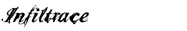 Infiltrace font