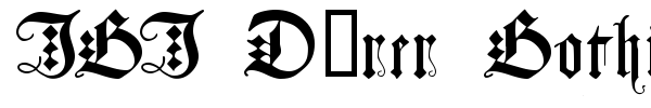 JGJ D??rer Gothic font
