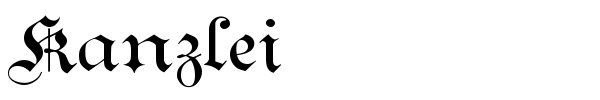 Kanzlei font
