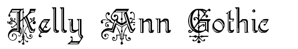 Kelly Ann Gothic font