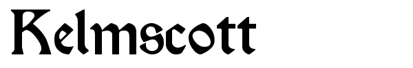 Kelmscott font