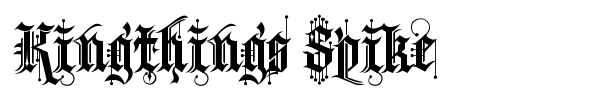 Kingthings Spike font