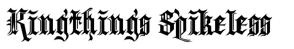 Kingthings Spikeless font