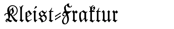 Kleist-Fraktur font