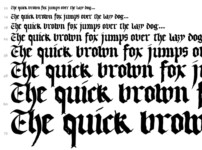 LL Textur font waterfall