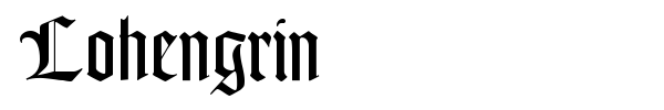 Lohengrin font