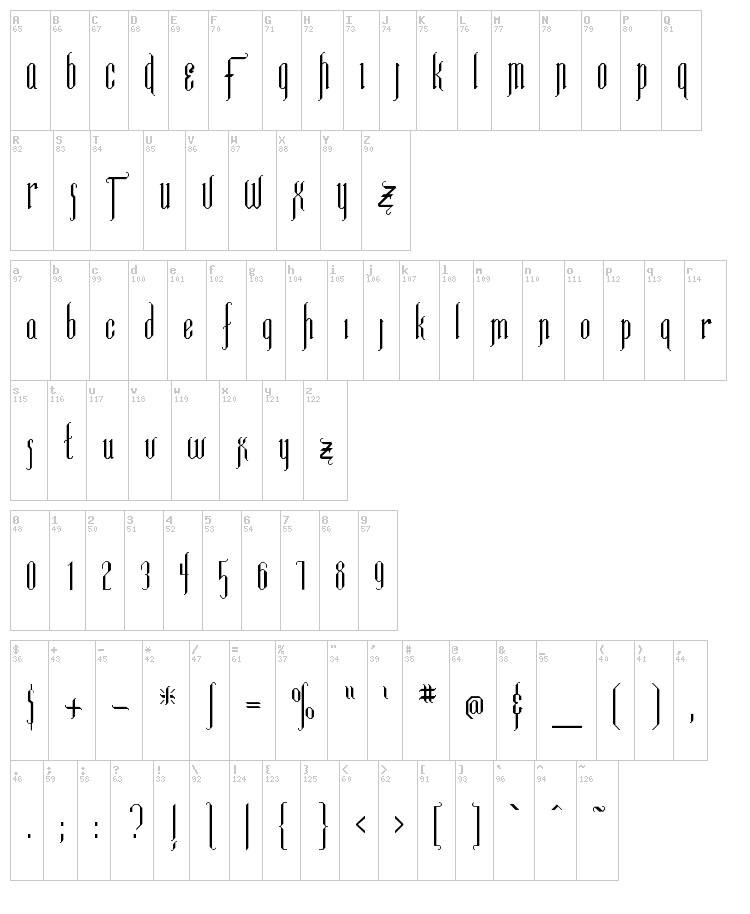 Luxembourg font map