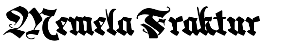 Memela Fraktur font