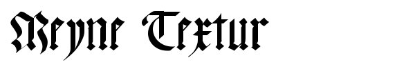 Meyne Textur font