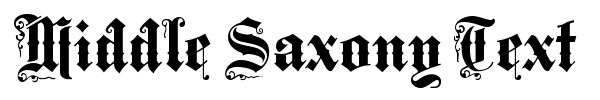 Middle Saxony Text font