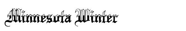 Minnesota Winter font