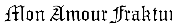 Mon Amour Fraktur font