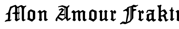 Mon Amour Fraktur Broken font
