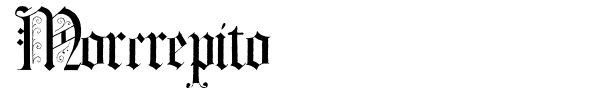 Morcrepito font