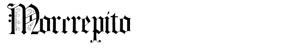 Morcrepito font preview