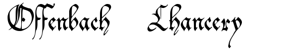 Offenbach Chancery font