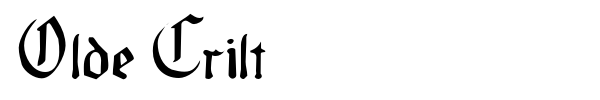 Olde Crilt font