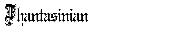 Phantasinian font