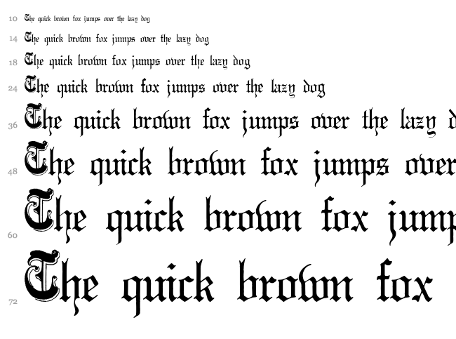 Phantasinian font waterfall