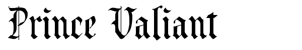 Prince Valiant font