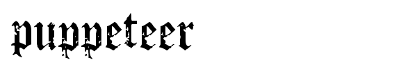 Puppeteer font