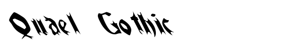 Quael Gothic font
