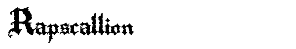 Rapscallion font