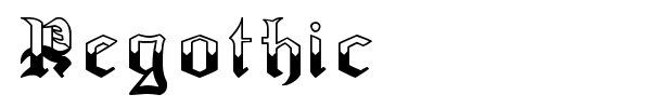 Regothic font