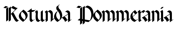 Rotunda Pommerania font