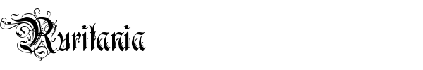 Ruritania font