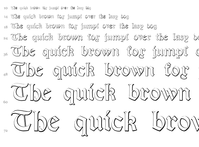 Salterio font waterfall