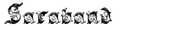 Saraband font