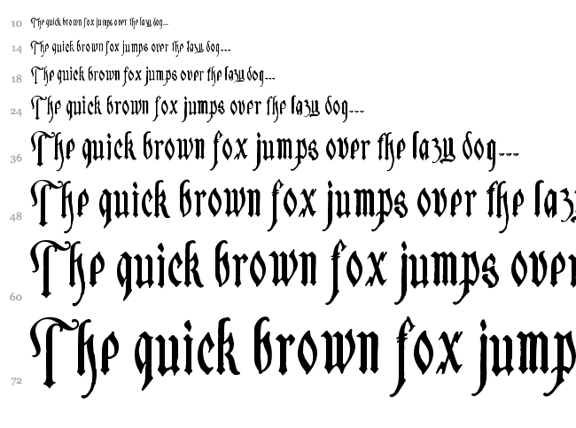 Sauerkraut font waterfall